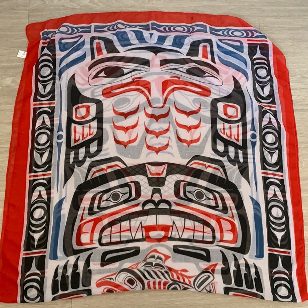 Haida-Gwaii print scarf